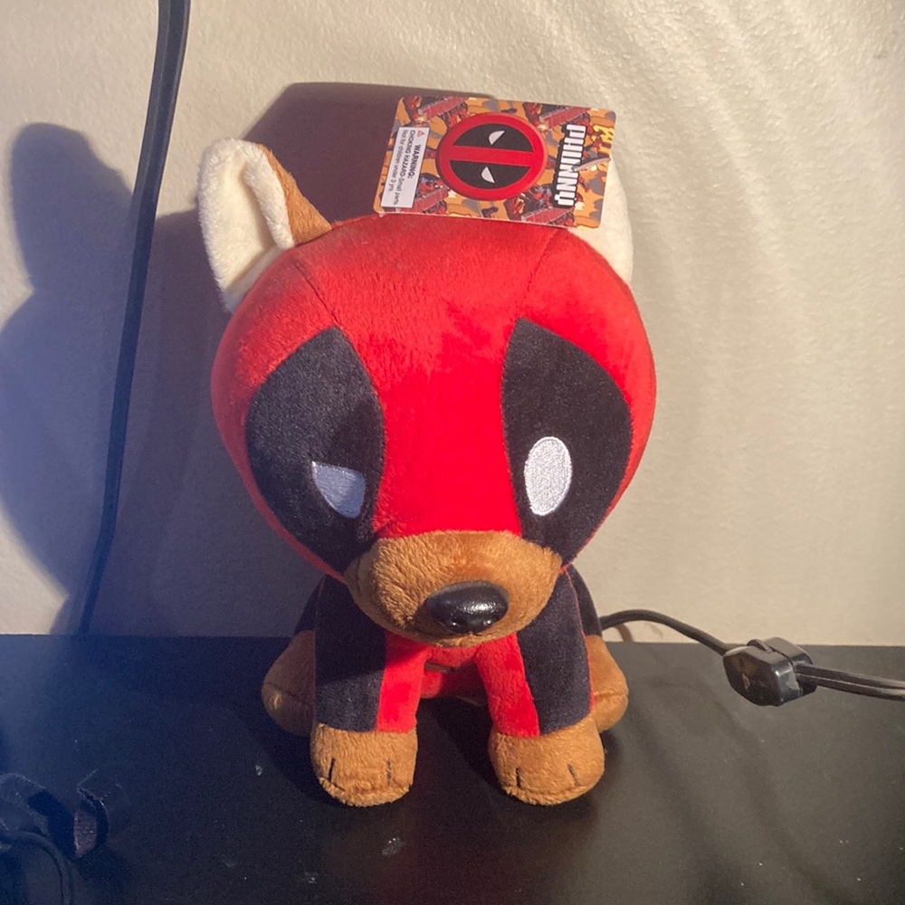 DeadPool dog stuffed animal